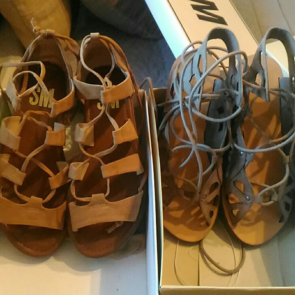 Two pair of lace ups