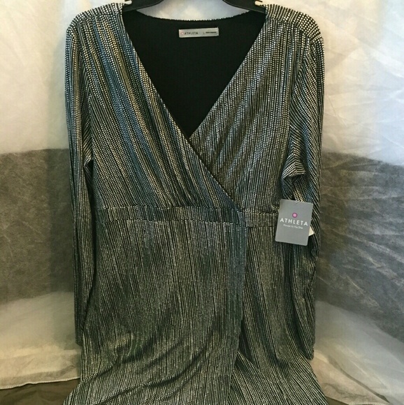 Athleta Printed Wrap dress Size L - Picture 1 of 4