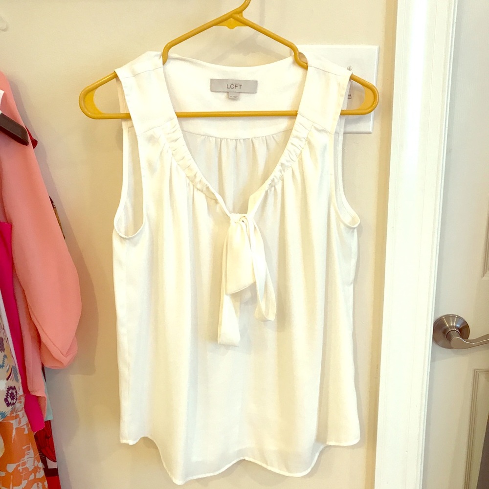 Ivory Blouse with Bow