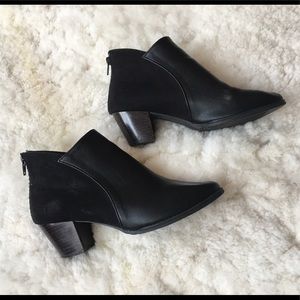 Black Ankle Boots with Zip Closure