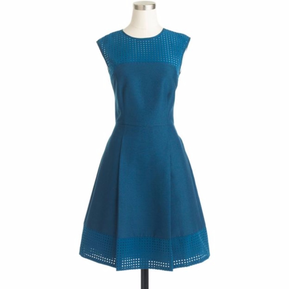 J.Crew Women's Perforated A-Line Dress