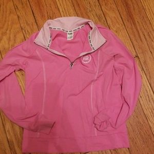 VS PINK Quarter Zip- athletic wear.