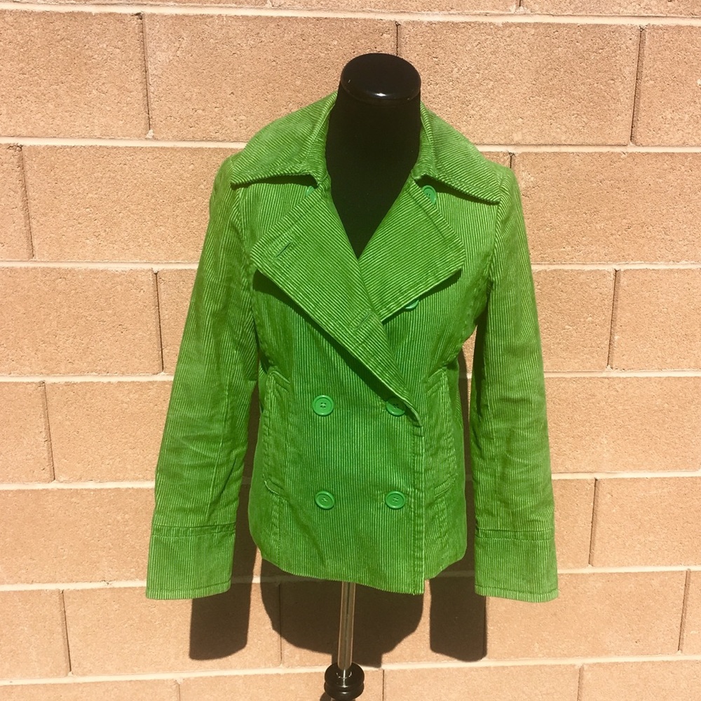 Gap Corduroy Pea Coat Like New 💚