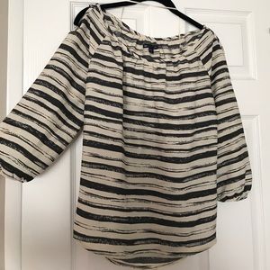 GAP striped  peasant blouse