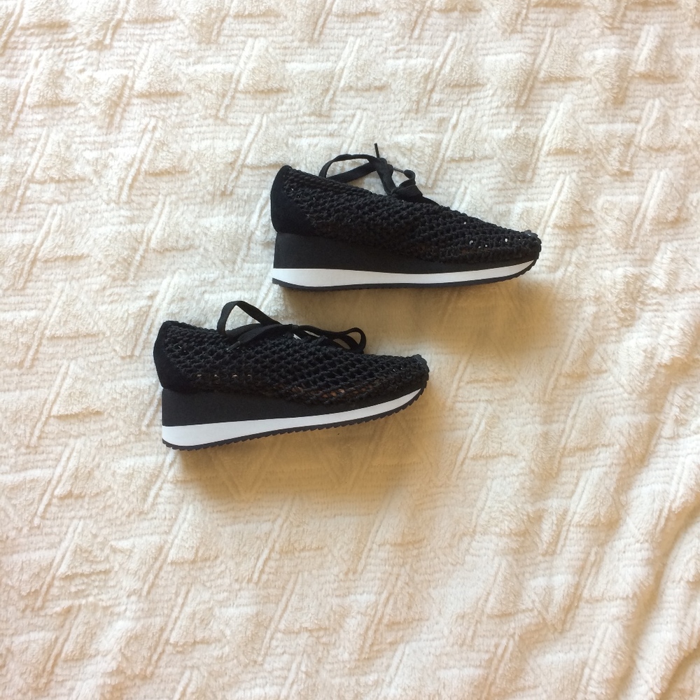 Jeffrey Campbell Kersee Woven Wedge Shoe 7.5 new