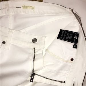 7 For All Menkind Slimmy Jeans, white, 31, New