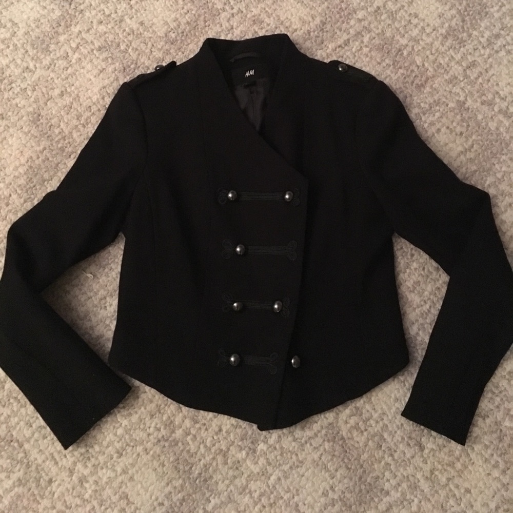 Cute black military blazer