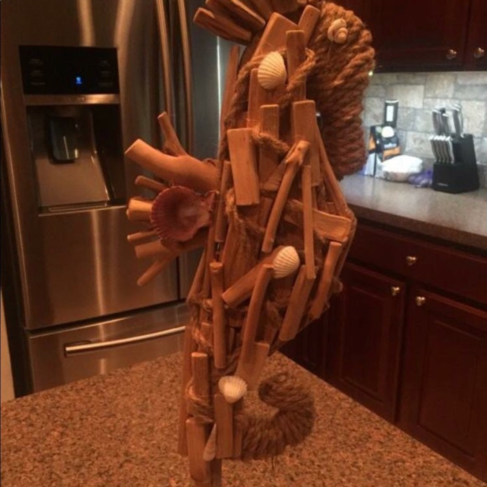 Seahorse drift wood