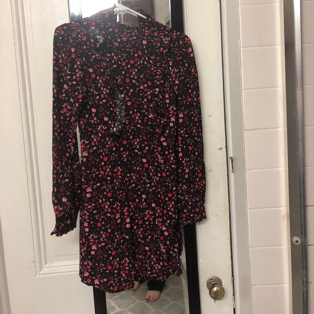 Express high neck long sleeve dress