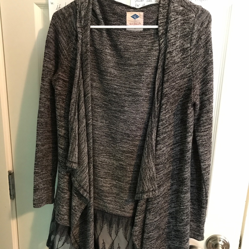 Grey/black cardigan from Rue 21.