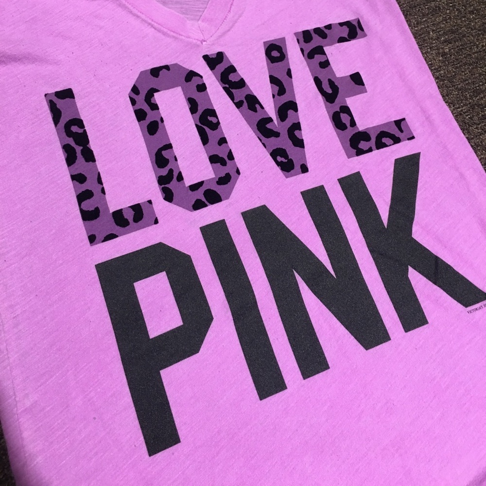 Pink Victoria secret tee size small