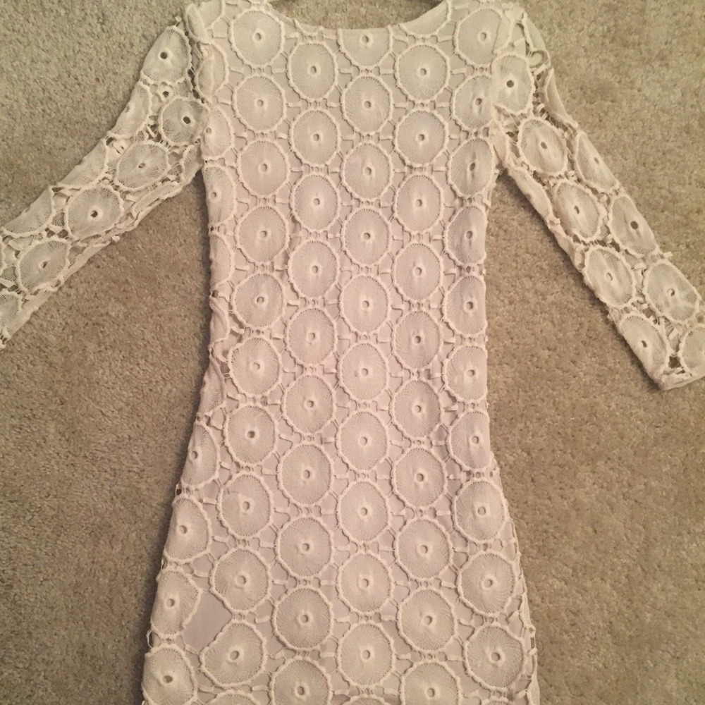 White lace dress