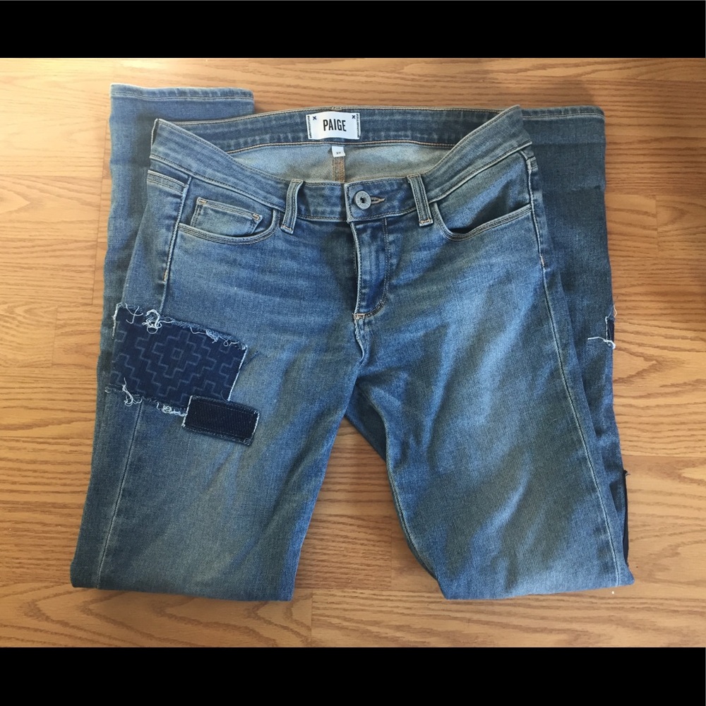 ‼️LAST CHANCE‼️Paige patchwork jeans