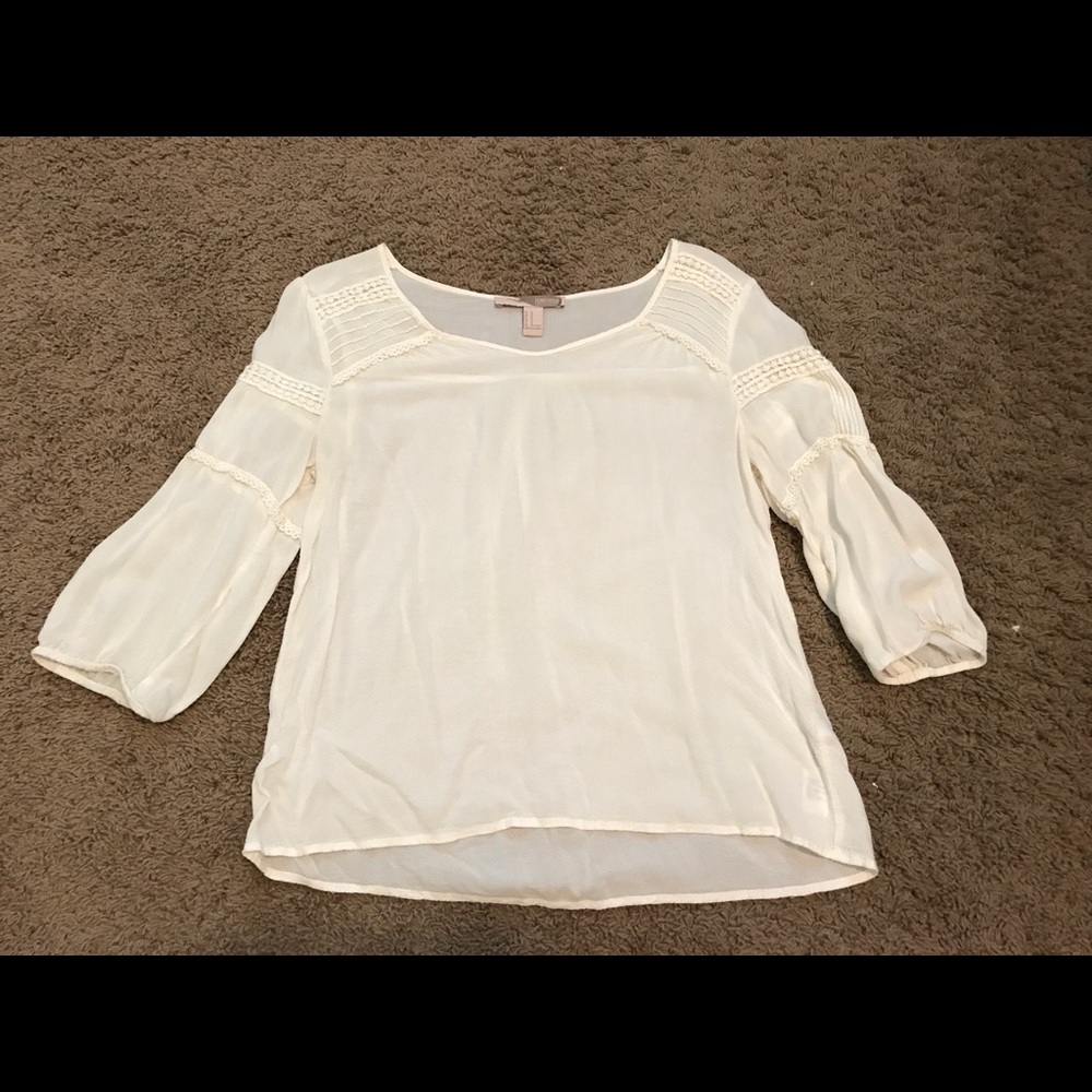 Cream white blouse. Worn twice.