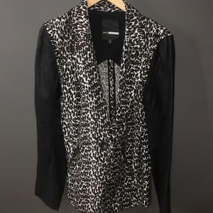 PLENTY BY TRACY REESE BLAZER W/ 100% LEATHER