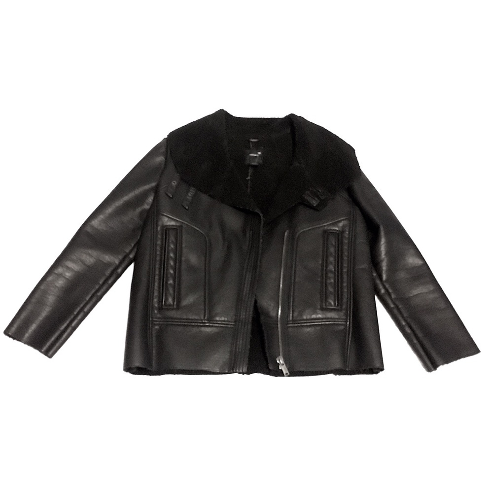 Faux Leather moto jacket women's