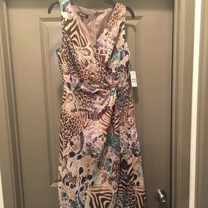 Nine West leopard and floral dress