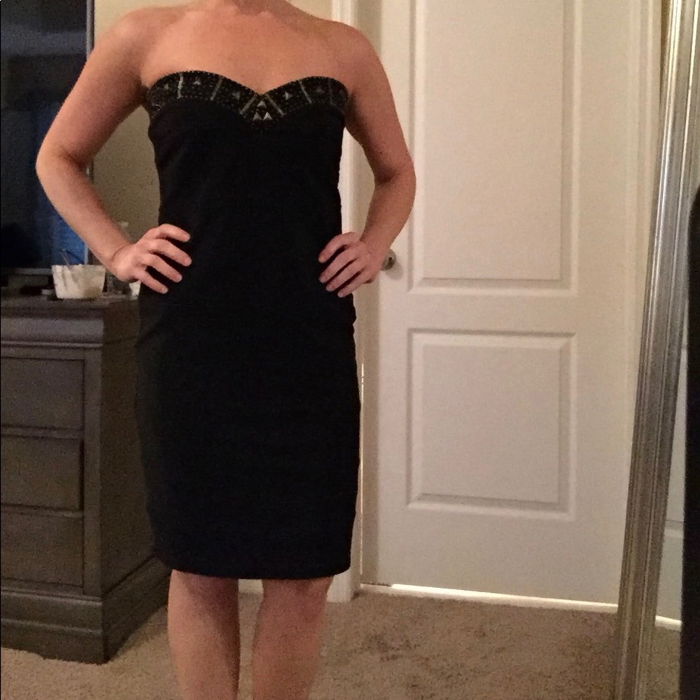 Black Strapless Dress