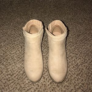 Beige booties