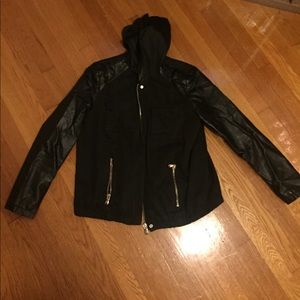 Black motorcycle jacket