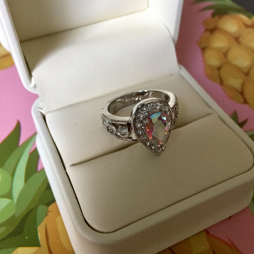 *Restocked Mercury Mist Mystic Topaz Sterling Ring