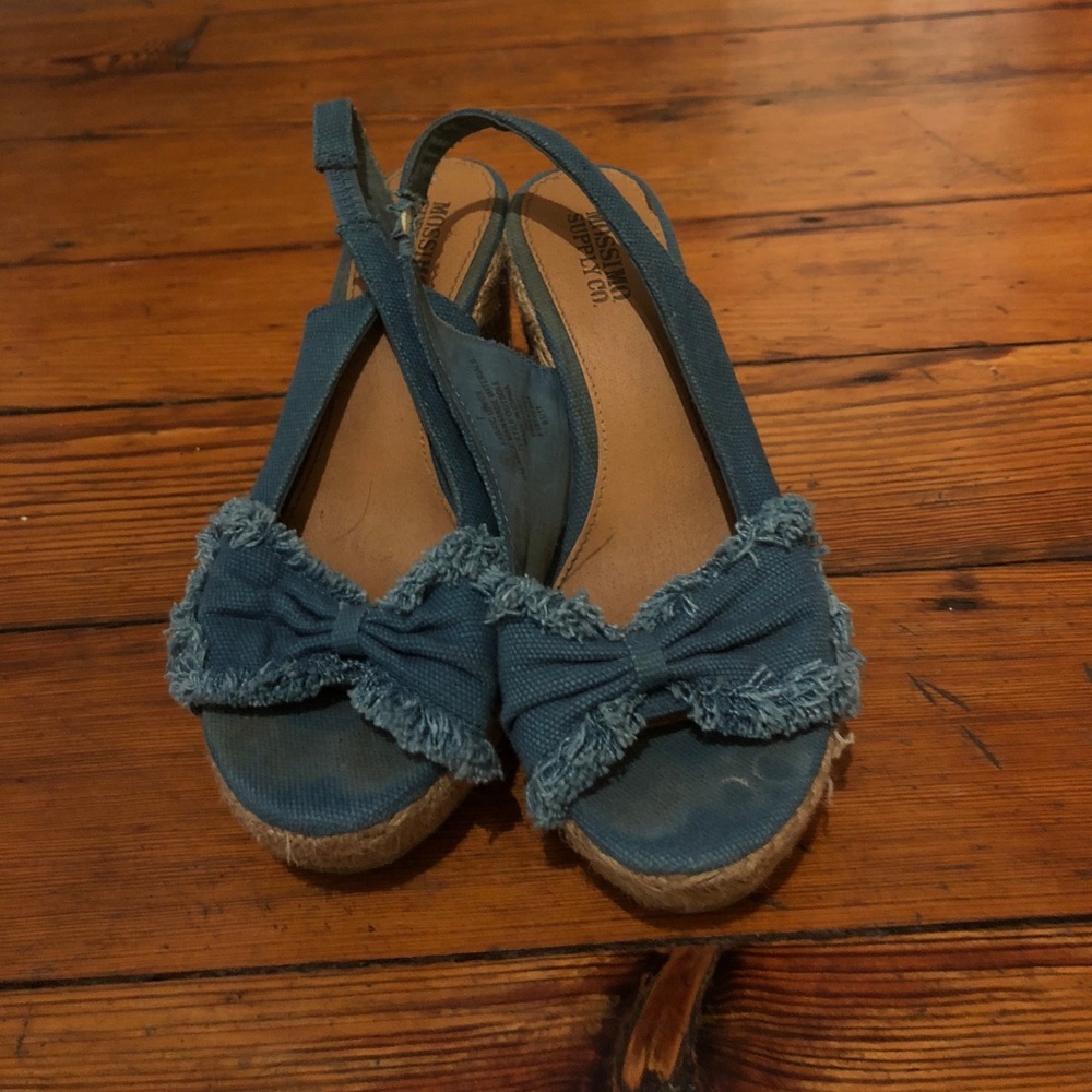 Mossino denim wedge