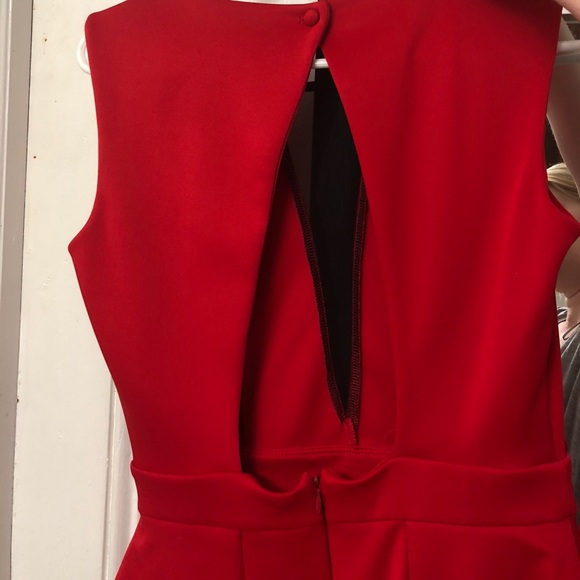 Arden B red dress with peplum - Picture 3 of 3