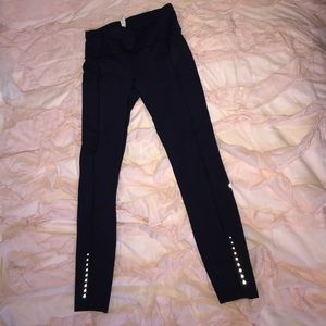 Lululemon Fast and Free 7/8 tights Midnight Navy