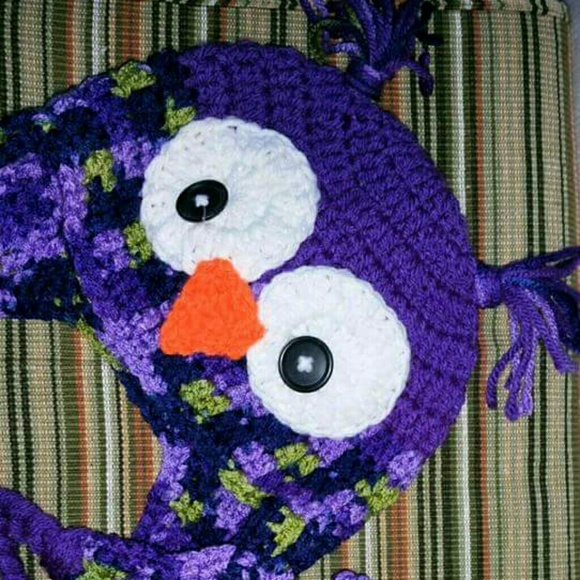 Handmade💜 owl beanie - Picture 2 of 2