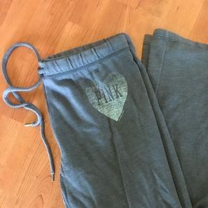 NWOT PINK sweat pants - size small.