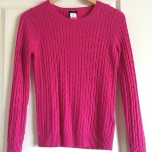 Pink lightweight wool sweater, J Crew