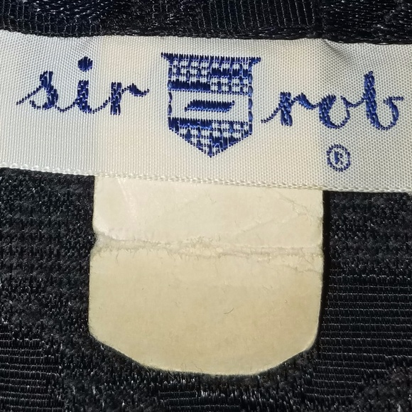 Sir Rob Authentic 1950's Black Brocade Roses Dress - Picture 4 of 8