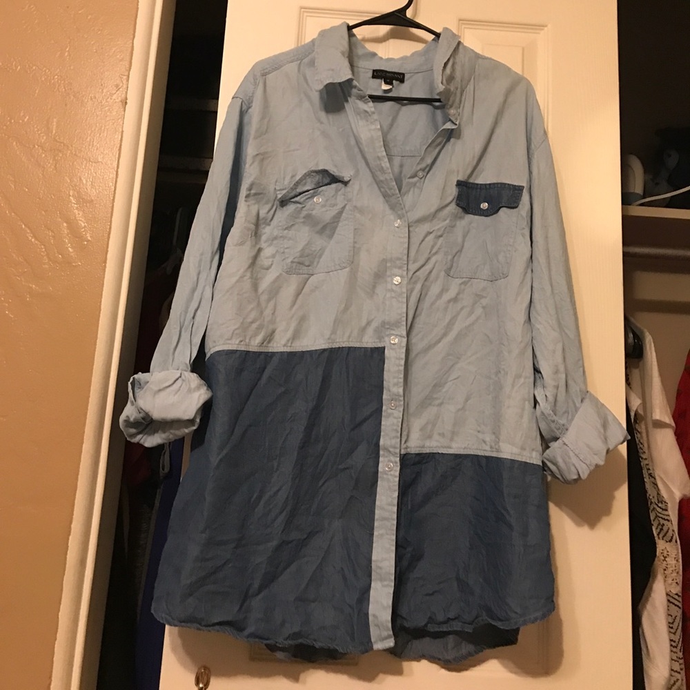 Jean shirt by lane Bryant size 26