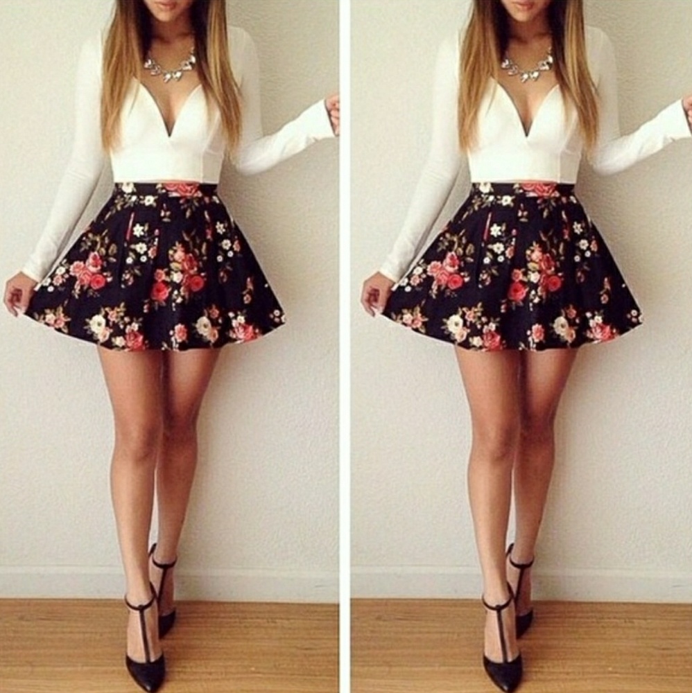 Low V Neck Cocktail Dress