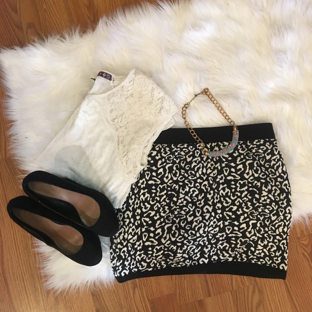 Stylish cheetah skirt