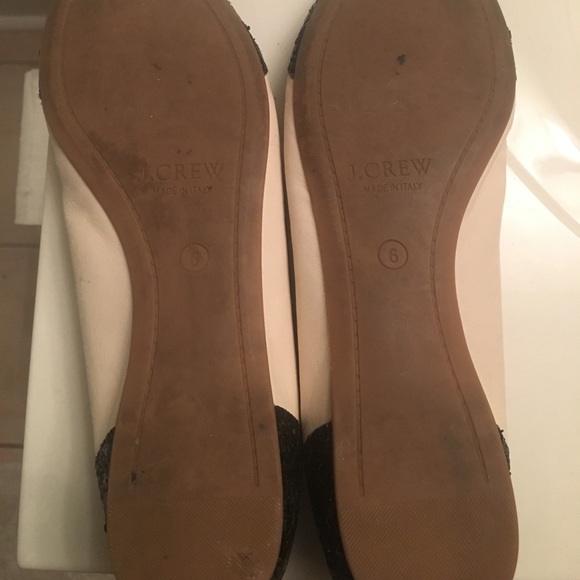 JCrew glitter spectator flats size 6 - Picture 3 of 4