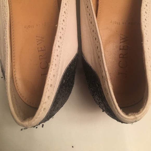 JCrew glitter spectator flats size 6 - Picture 4 of 4