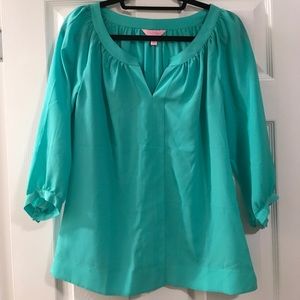 Lilly Pulitzer Pearl-Button Blouse