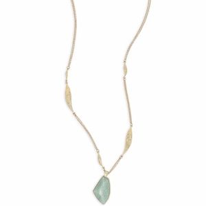 Chloe + Isabel Gilded Reeds Aventurine Pendant