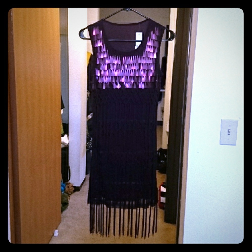 Halloween flapper dress purple