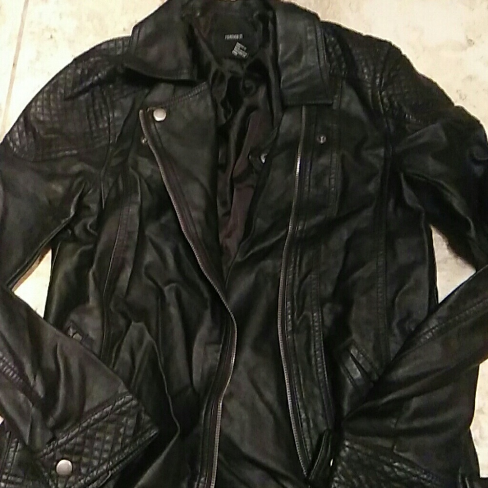 Leather looking jacket