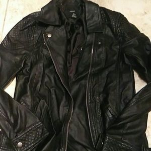 Leather looking jacket