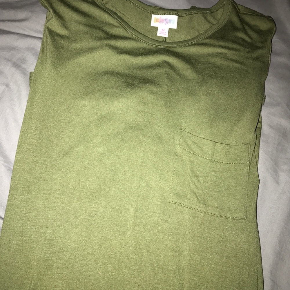 LuLaRoe Army Green Carly Dress • Women’s Medium