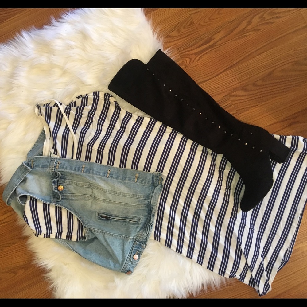 Striped t-shirt dress