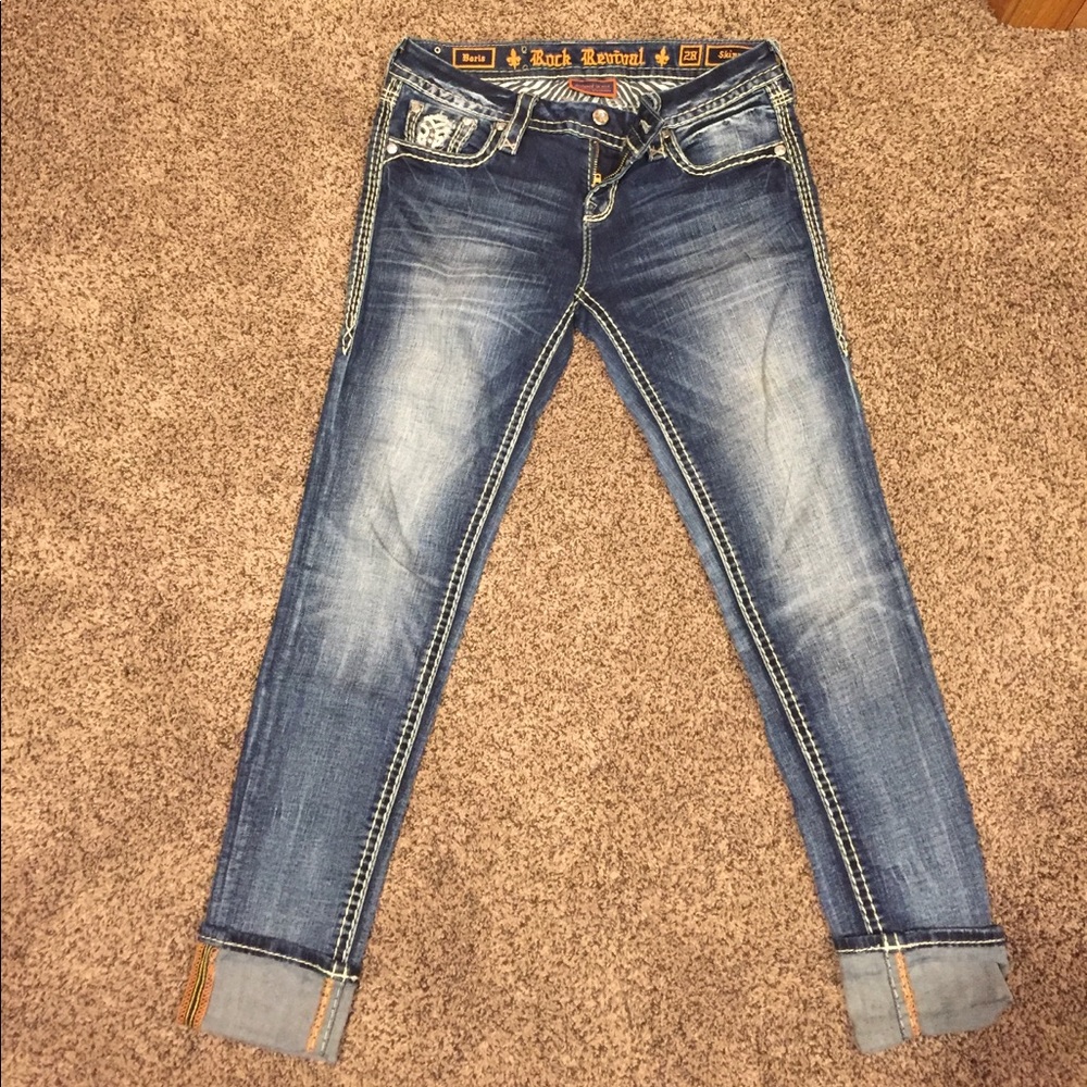 Ladies Size 28 Rock Revival Jeans