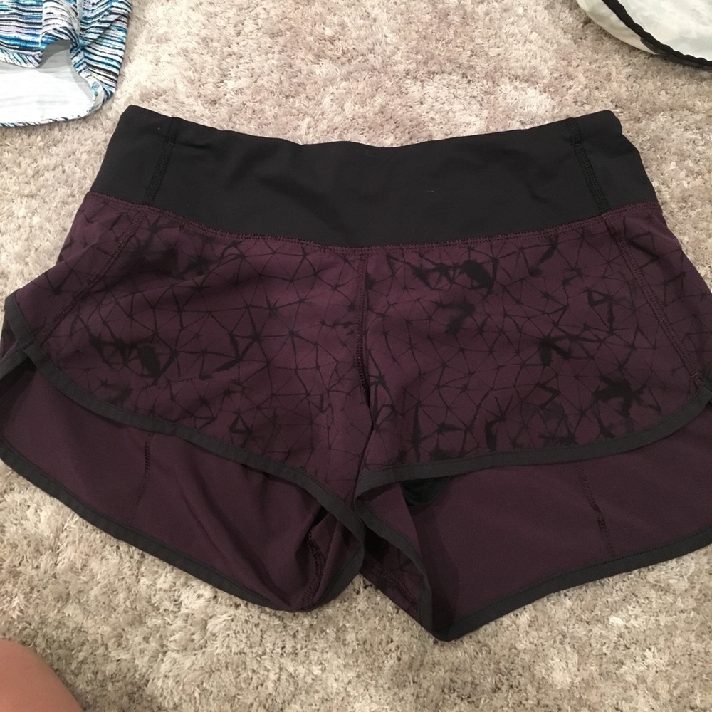 Lululemon speed short black cherry