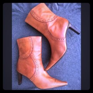 Real Leather Scallop Detail Boots