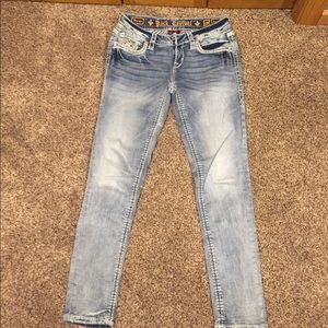 NWOT - fancy ankle skinny jeans.
