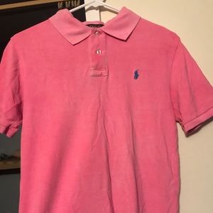 Pink polo shirt