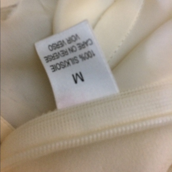 Elie Tahari Silk ivory top Sz M - Picture 5 of 5